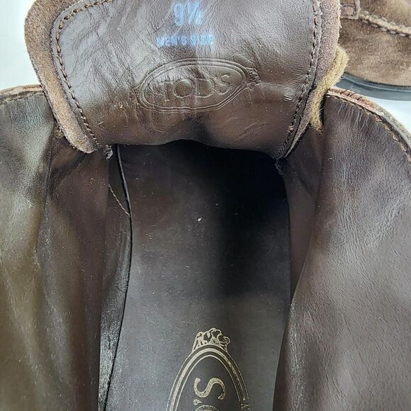 TOD'S Polacchino QUINN Chukka Boots US 9.5 Men's brown suede boot Driving shoes - Picture 11 of 12